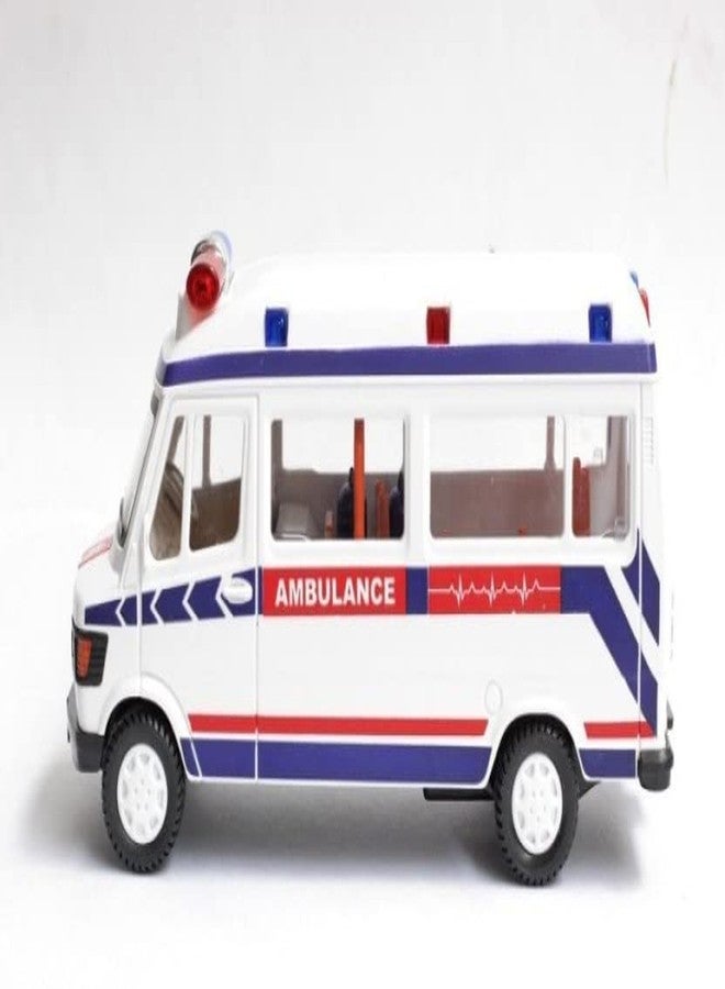USCATALOG 21 Tmp Ambulance Pull Back Friction Vehicle Toy for Kids (Pack of 1) (2+ Yr) - Image 3